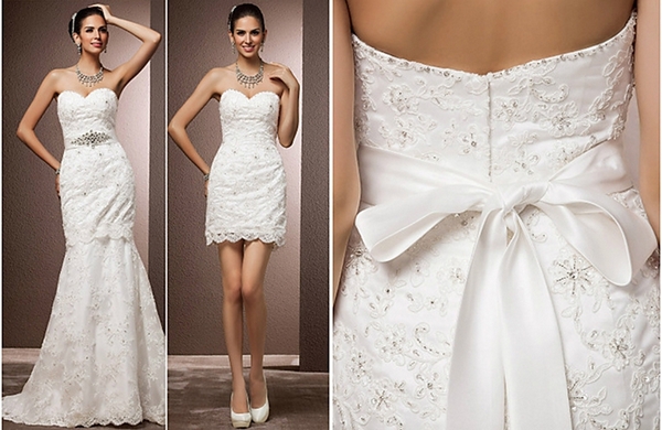 Два образа невесты: платье-трансформер. Фото с сайта wedding-madness.ru