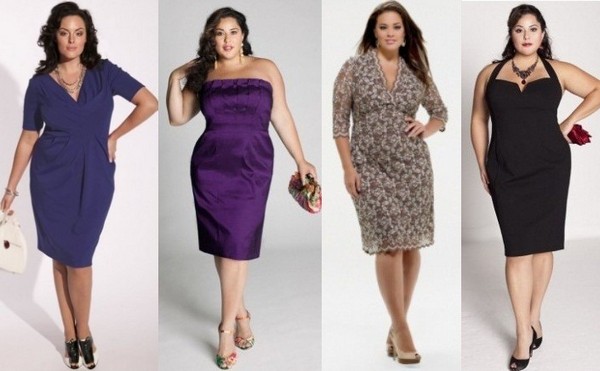 Интересные модели платьев для полных дам. Фото с сайта coolinfoo.ru
