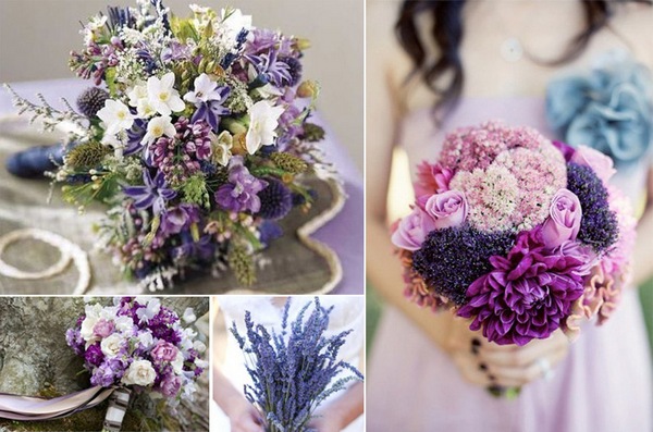 Полевые цветы прекрасно смотрятся в свадебном букете. Фото с сайта www.mir-svadba.ru 