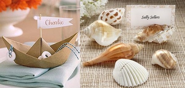 Идея для свадьбы в морском стиле. Фото с сайта http://podarki.ru/