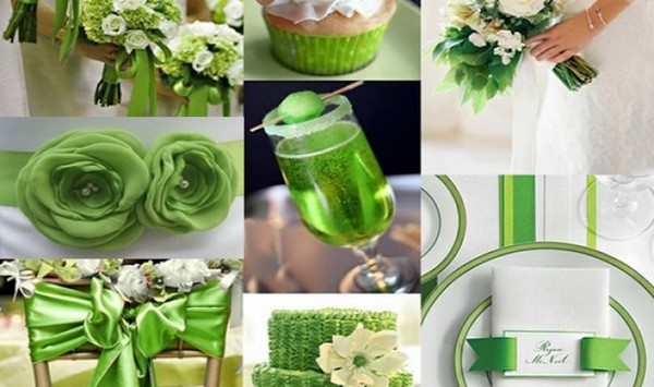 Свадьба в зеленом цвете — цвете жизни и любви. Фото с сайта www.polyana-house.ru