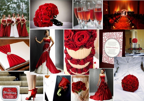 Свадьба в красных тонах — стильно и элегантно. Фото с сайта pro-wedding.ru