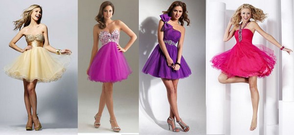 Оригинальные модели выпускных платьев с пышными юбками. Фото с сайта modique.ru