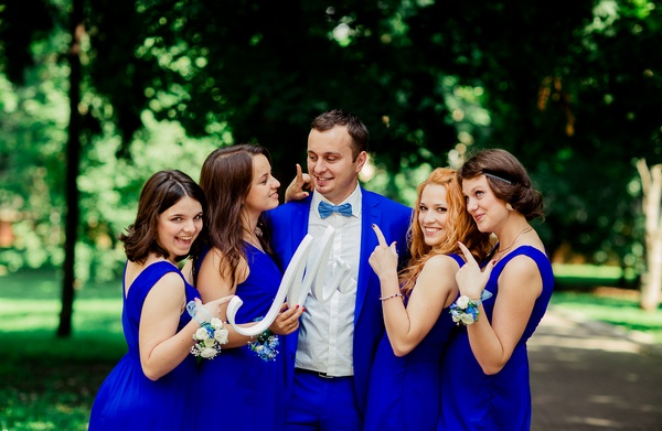 Синяя свадьба: секреты оформления. Фото с сайта wed.msk.ru