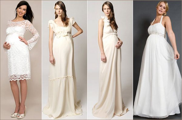 Как правильно выбрать свадебное платье для беременных. Фото с сайта ladyfromrussia.com