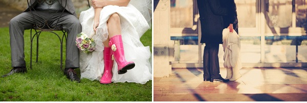 Резиновые сапожки вместо туфелек — а почему бы и нет? Фото с сайта http://wedding.alldon.ru/