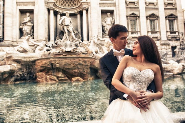 Роскошная свадьба в Риме — память на всю жизнь. Фото с сайта mikekire.com