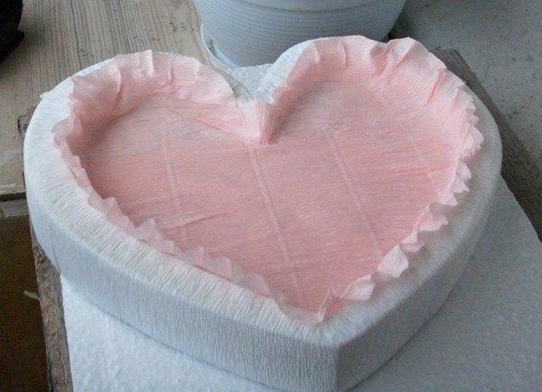 Декорируем сердце бумагой. Фото с сайта http://boobooka.com/