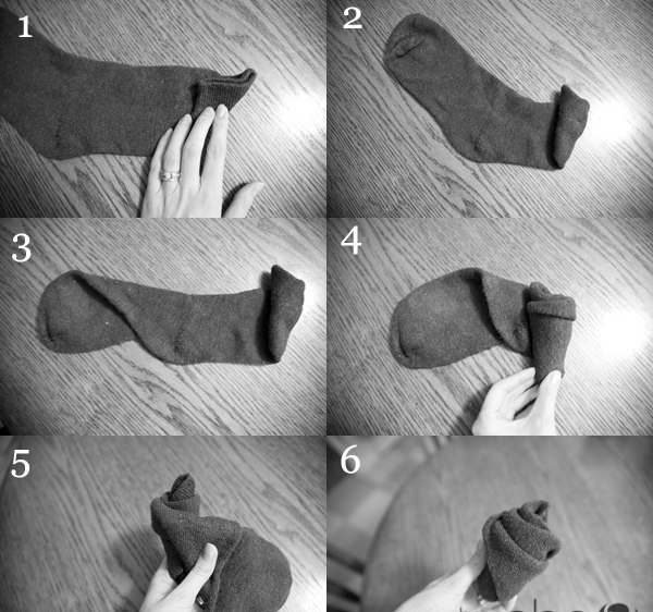 Пошаговая инструкция — букет из носков. Фото с сайта www.liveinternet.ru
