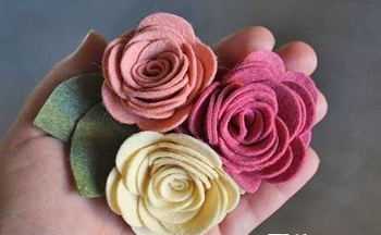 Розы из фетра  — украшение и подарок. Фото с сайта kopilka.ru
